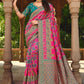 Trendy Saree Silk Rani Weaving Saree