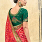 Classic Silk Red Embroidered Saree