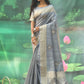 Classic Silk Grey Weaving Saree