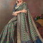 Trendy Saree Silk Multi Colour Weaving Saree