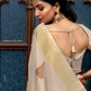 Trendy Saree Silk Cream Weaving Saree