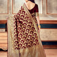 Trendy Saree Silk Maroon Weaving Saree