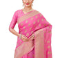 Trendy Saree Silk Pink Weaving Saree