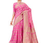 Trendy Saree Silk Pink Weaving Saree