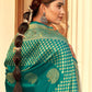 Traditional Saree Banarasi Silk Green Weaving Saree