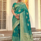 Traditional Saree Banarasi Silk Green Weaving Saree