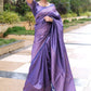 Trendy Saree Banarasi Silk Purple Weaving Saree