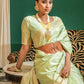 Trendy Saree Silk Green Weaving Saree