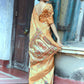 Classic Tussar Silk Orange Weaving Saree