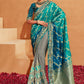 Classic Silk Multi Colour Patch Border Saree