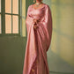 Trendy Saree Kanjivaram Silk Pink Weaving Saree