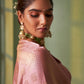 Trendy Saree Kanjivaram Silk Pink Weaving Saree