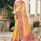 Contemporary Organza Yellow Weaving Saree