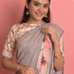 Classic Weight Less Grey Digital Print Saree