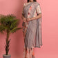 Classic Weight Less Grey Digital Print Saree