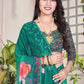 Trendy Saree Weight Less Turquoise Digital Print Saree