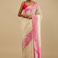 Classic Art Banarasi Silk White Woven Saree