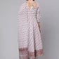 Salwar Suit Cotton White Print Salwar Kameez