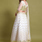 Lehenga Choli Net White Embroidered Lehenga Choli