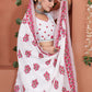 Contemporary Georgette White Embroidered Saree