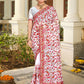 Contemporary Georgette White Embroidered Saree