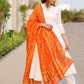 Pant Style Suit Cotton White Fancy Work Salwar Kameez