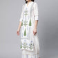 Salwar Suit Cotton White Print Salwar Kameez