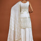 Salwar Suit Georgette White Sequins Salwar Kameez