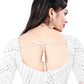 Blouse Georgette White Embroidered Blouse