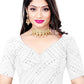 Blouse Georgette White Embroidered Blouse