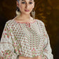 Salwar Suit Pashmina White Print Salwar Kameez