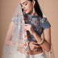 A Line Lehenga Net White Dori Work Lehenga Choli