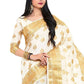 Traditional Saree Kanjivaram Silk White Zari Saree