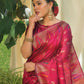 Traditional Saree Silk Wine Woven Saree