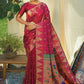 Traditional Saree Silk Wine Woven Saree