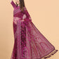 Trendy Saree Net Wine Aari Work Saree