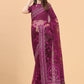 Trendy Saree Net Wine Aari Work Saree