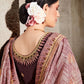 Contemporary Cotton Wine Lace Saree