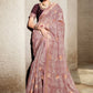 Contemporary Cotton Wine Lace Saree