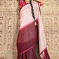 Contemporary Georgette Wine Embroidered Saree