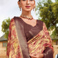 Trendy Saree Banarasi Silk Cotton Wine Digital Print Saree