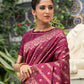 Classic Tussar Silk Wine Woven Saree