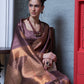 Classic Handloom Silk Wine Weaving Saree