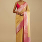 Contemporary Art Banarasi Silk Yellow Woven Saree