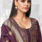 Trendy Suit Banarasi Silk Wine Woven Salwar Kameez