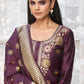Trendy Suit Banarasi Silk Wine Woven Salwar Kameez
