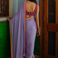 Trendy Saree Art Silk Lavender Lace Saree