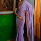 Trendy Saree Art Silk Lavender Lace Saree