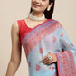 Contemporary Cotton Blue Woven Saree