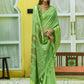 Trendy Saree Cotton Green Woven Saree